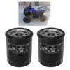 2PCS Oil Filter 2540086 Oil Cleaner Steel Cylindrical Replacement for