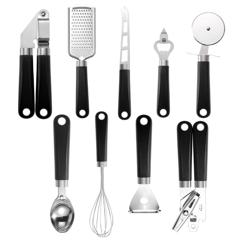 Hoshen 9-Piece Stainless Steel Kitchen Utensil Set(Original Box), Small Cookware
