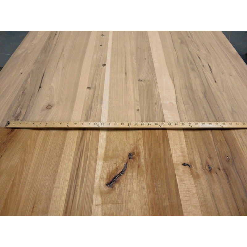 JSO Wood Products Hickory Pecan Rustic Planked Knotty Wood Veneer