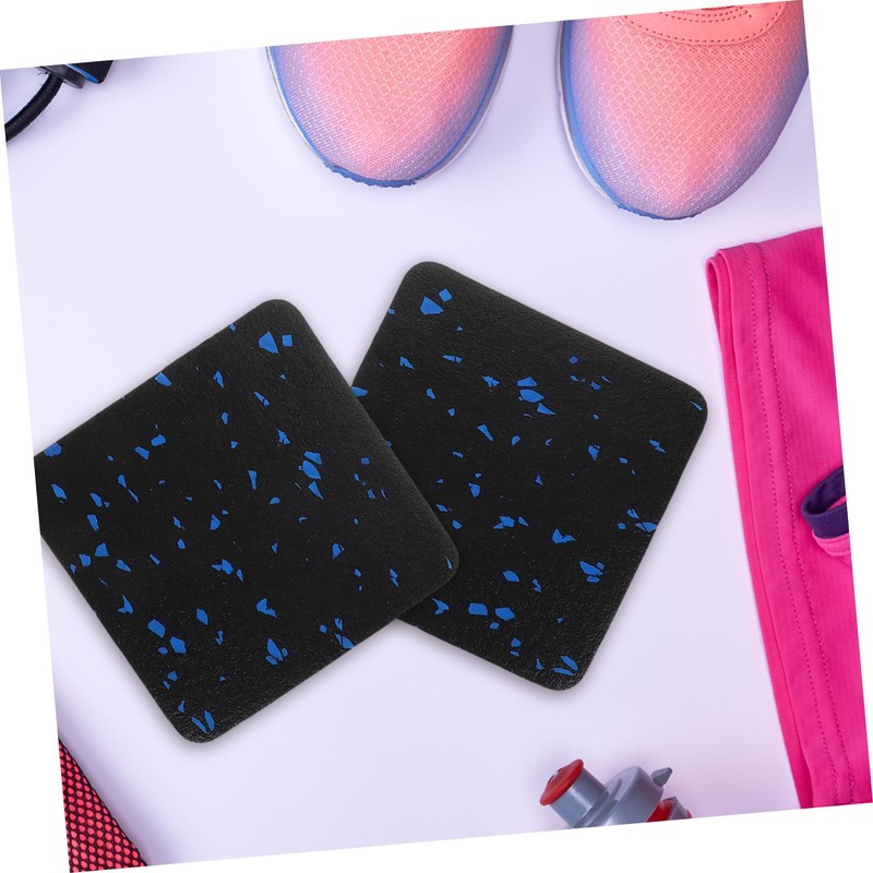 KOMBIUDA 4pcs Vibration Mat for Treadmill Soundproof Floor Pad Non-Slip