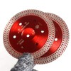 Casaverde 2 Pcs/Lot 3-3/8 Inch Diamond Porcelain Saw Blades Tile