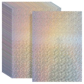 Lurrose Holographic Card Stock, 10 Sheets Metallic Cardstock Paper, Glitter Shiny Cardstock for Crafts Scrapbook Birthday Card Making