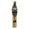 Ebros Gift Solid Brass and Steel Ghost Skull Head Death