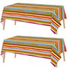 Kochorie 2 Pieces Mexican Party Tablecloth Plastic Cinco De Mayo