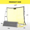 2 in 1 Soccer Rebounder Net & Board, Dual-Sided Rebounder