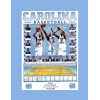 UNC TAR HEELS 2005 BASKETBALL CHAMPS MATTED PHOTO OF SCHEDULE CALENDAR POSTER