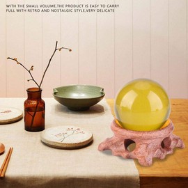 HEEPDD Crystal Ball Stand, Rosewood Branch Exquisite Burl Wood Display Stand Base for Crystal Ball Ball Stone Decoration Stands & Supports