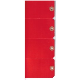 Huron Milling (4) Huron Milling Co. Large Red Product Tags * Harbor Beach, Michigan