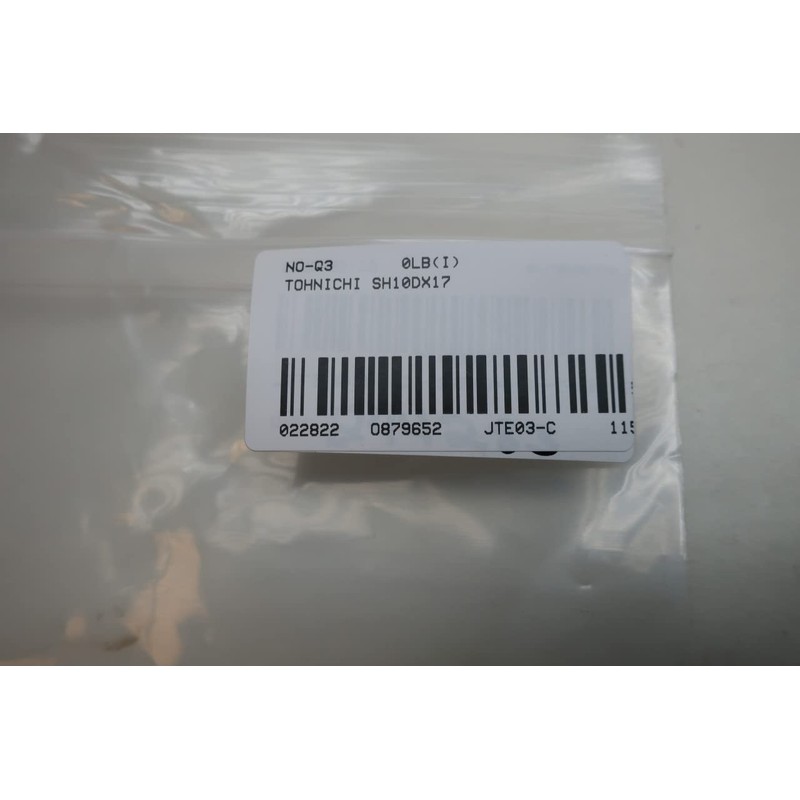 TOHNICHI SH10DX17 SH Type Open Head, Allowable Torque: 1.0 inches