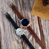 WOCCI 21mm Leather Watch Strap for Men and Women, Italian