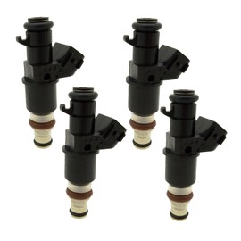 MAFSENSIRAuto FJ484 4pcs Fuel Injectors 10 Holes Replacement for Honda Accord 2003-2007 CR-V 2005-2009 Element 2.4L 2003-2011 Acura RSX 2.0L 2005-2006 16450-RAA-A01