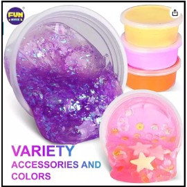 FUN KIDZ 33 Cups Jumbo Slime Kit for Kids, FunKidz Premade Ultimate Slime Pack to DIY in