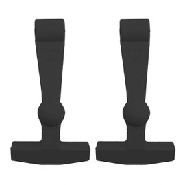 EWONICE 2Pack Replacement Cooler Lid Latches Compatible with Yeti RTIC and Other Related Hard Coolers, Improved Cooler Latches More Durable, Larger, Ergonomically Helps Save Fingers/Knuckles (Black)