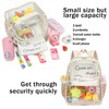 CAMTOP Clear Backpack for Stadium Events Approved 12x6x12 Small Clear