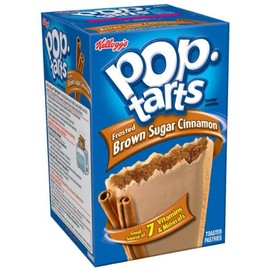 Pop-Tarts Breakfast Toaster Pastries, Frosted Brown Sugar Cinnamon Flavored, Bulk Size, 96 Count (Pack of 12, 14 oz Boxes)
