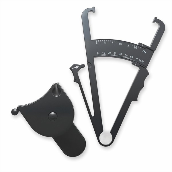 wilcractk Adipometer, Adipometer, Körperfett-Messset, präzise und einfach zu bedienen, Gesundheits-Tracker,