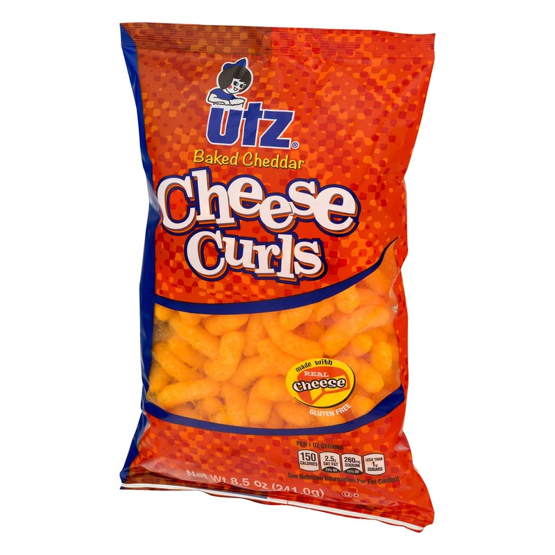 UTZ Baked Cheese Curls, 8.5 Oz Pack of 5