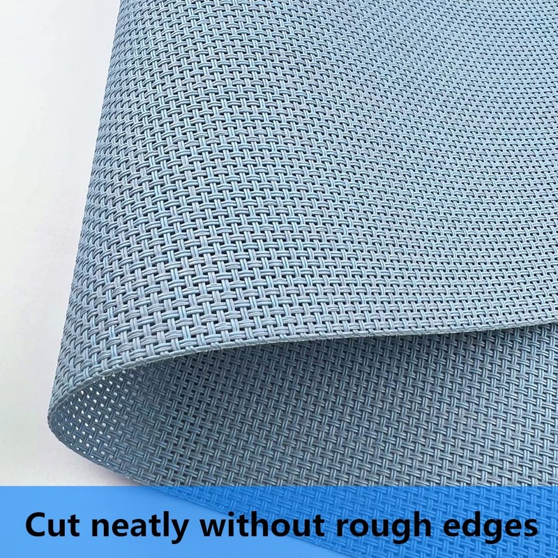 WAZAIGUR Placemats,Easy to Clean Crisscross Woven Vinyl Place Mats Durable
