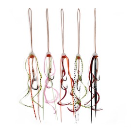 Deep Range Tylava Extra Fine Neckties Glow in the Dark Glow Cap with Hooks, Set of 5 (Mixed Color 2)