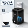 Electric Pencil Sharpener, USB & Battery Operated, Adjustable Nibs, Automatic