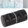 Bathroom Door Knob, Modern Aluminum Alloy Glass Door Handle, Single
