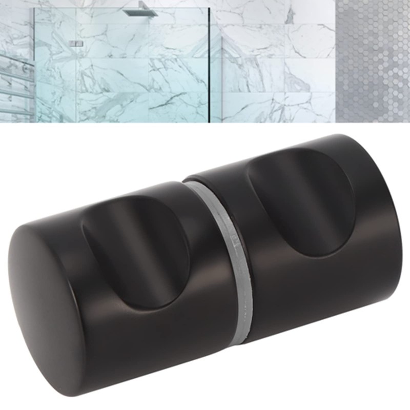 Bathroom Door Knob, Modern Aluminum Alloy Glass Door Handle, Single