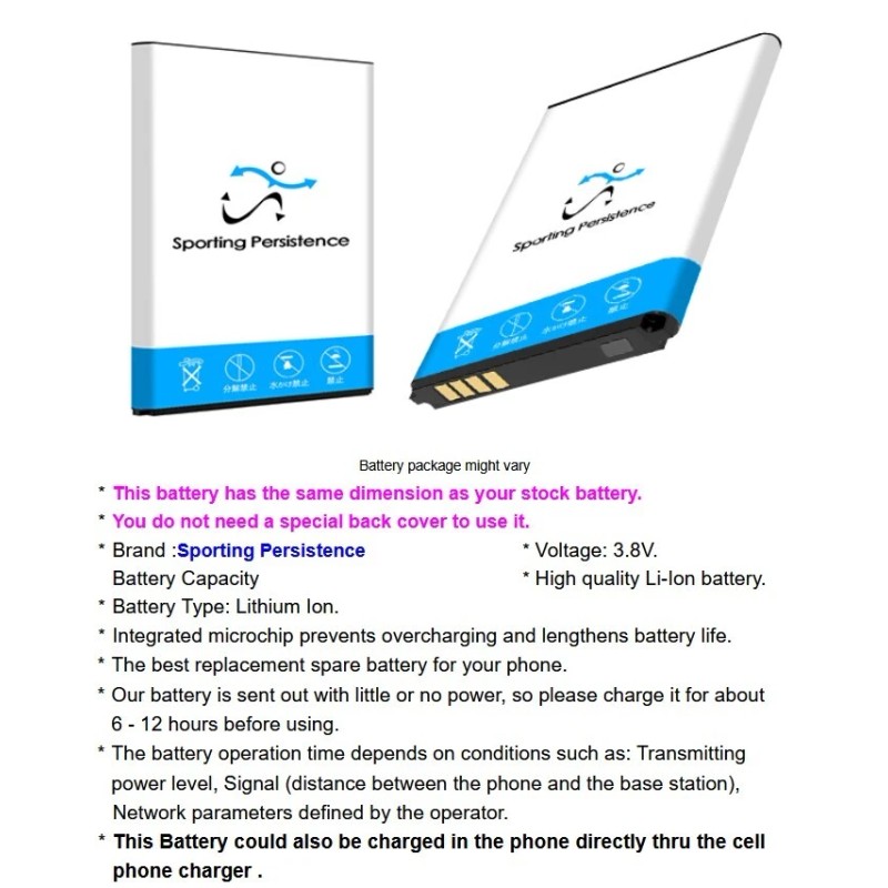 For TCL Long Endurance Substitutable Lithium Extra 1950mAh Battery for