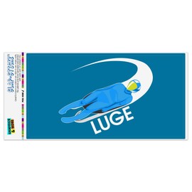 GRAPHICS & MORE Luge Luger Luging Winter Sport Automotive Car Window Locker Bumper Sticker