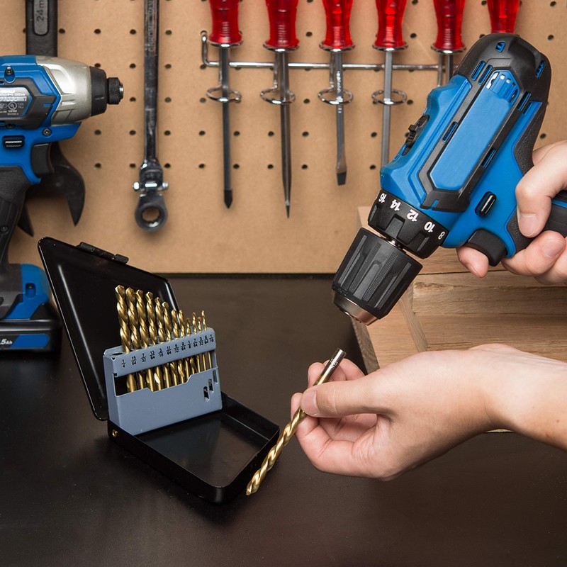 NEIKO 10038A Left Hand Drill Bit Set | 13 Piece