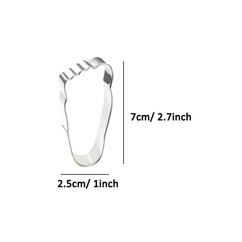WDYJMALL Foot Feet Footprint Cookie Cutter