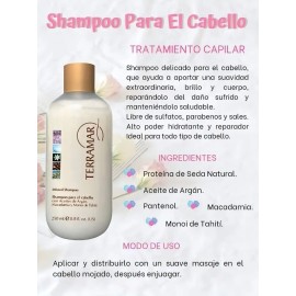 Shampoo Extracto Argan Y Acondicionador De Seda Set Terramar