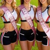 6Pcs Pink Senior 2026 Sash, Senior Cheer Glitter Sash with