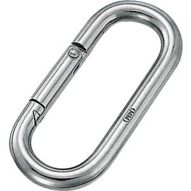 TRUSCO Petite Carabiner, Stainless Steel, 0.2 inches (5 mm), TPKB-5 x 20 Pieces (Case Sale)