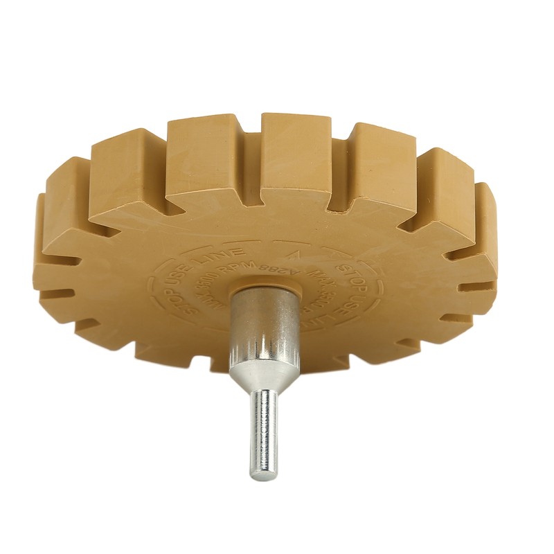 4in Removing Rubber Eraser Wheel Round Fan Blade Electric Hand
