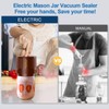 LOVE MOMENT Electric Mason Jar Vacuum Sealer Kit for Wide