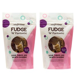 Confectious - 300g Handmade Traditional Scottish Fudge - Fudge 'n' Fantastic Sharing Bag - 2 x 150g, Artisanal, Scottish Confectionary