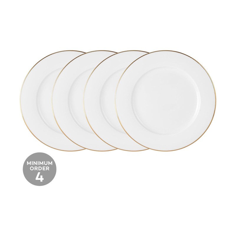 Maxwell & Williams White Gold Rim Side Plate 19cm Gold