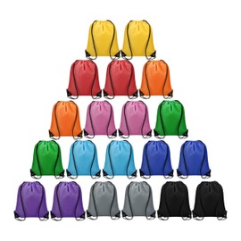 ORSDOM Drawstring Backpack 10 Pieces for Party Gym Sport Trip Picnic Fishing