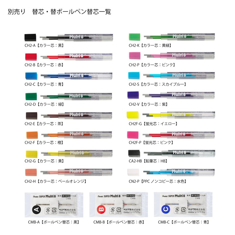 Pentel Multi 8 Lead Holder - 2 mm