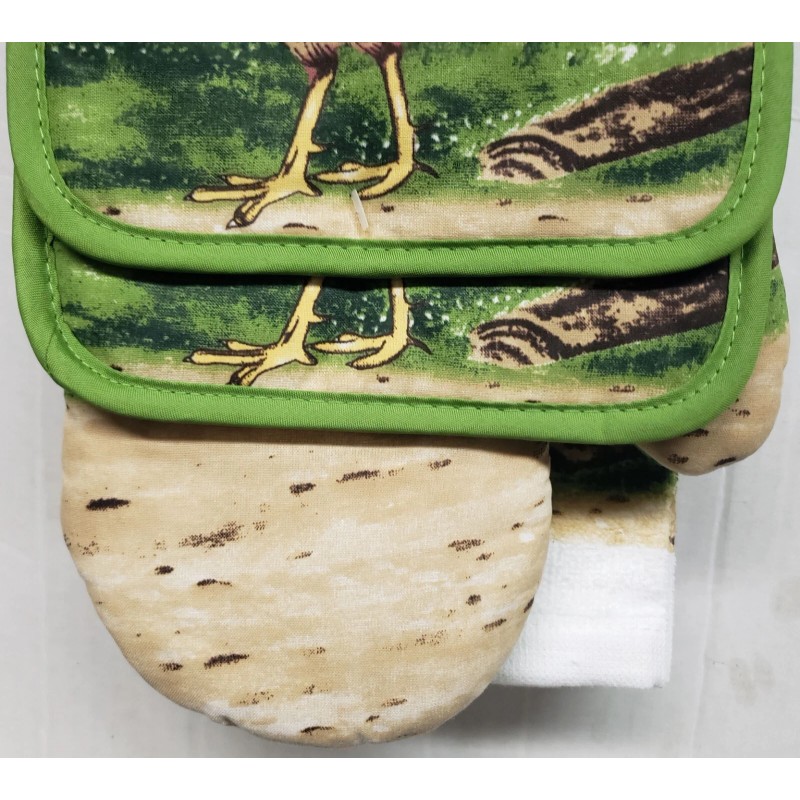 Premius 5pc Kitchen Set: 2 Jumbo Pot Holders, 1 Oven