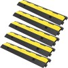 2 Channel Cable Protector Ramp 5-Packs Modular Rubber Speed Bump