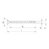 Heco-Topix Plus 4.0 x 15 Countersunk Head HECO Drive VVG