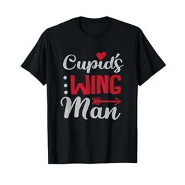 Cupid's Wingman Cute Valentine's Day Matchmaker Arrow T-Shirt
