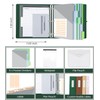 BVSSX 3 Ring Binder with Clipboard,2 Inch Binders with Notepad&5