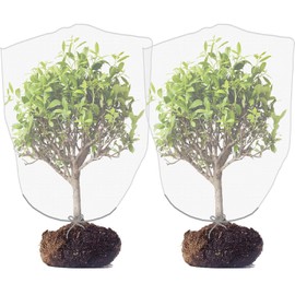 Alpurple 2PCS 4.6 x 3.9 ft Garden Plant Netting Mesh Barrier Bags-Fruit Tree Net with Drawstring-Tomato Plant Protective Netting Cover for Protect Plant Fruits Citrus Flower from Insect Bird Eating