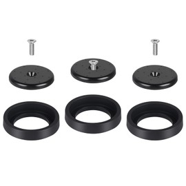 KANONEY 3 Pack Pre-Rinse Spray Valve Repair Kit for Most Commercial Kitchen Sink Faucet Dish Sprayer 1.42 GPM Spray Face Bumper and Screw Repair Part, Black