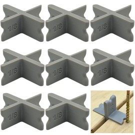 Deck Spacer Tool 4-in-1 – 1/16", 1/8", 3/16", 1/4" Deck Board Spacing Tool – 8 Pack Reusable Decking Spacers for Wood & Composite – Even Gaps, Faster Install 8 Pcs Deck Spacer, Deck Board Spacers