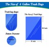 4 Gallon Trash Can Liners - Small Garbage Bags 250,