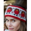 Pachamama Women Wool Ear Warmer Headband Fleece Lined Handknitted Robin