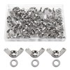 Lyeteung 50 Pieces M4 Wing Nut, Stainless Steel Wing Nut,